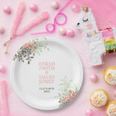 Blütenfarbe Pappteller (Party)