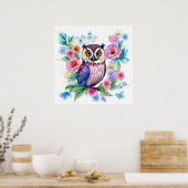 Blütenfarbe Poster (Küche)