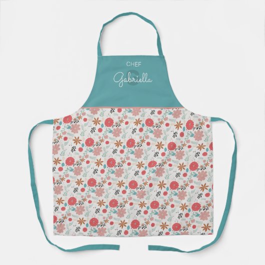 Blütenfarbe Schürze (Vorderseite)