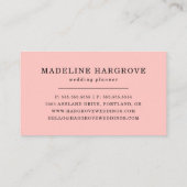 Blütenfarbe Visitenkarte (Rückseite)