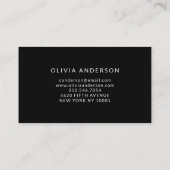 Blütenfarbe| Weißer Marmor und Imitat Gold Visitenkarte (Rückseite)