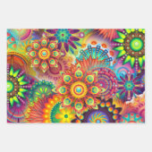 Blütenfarben 3 Set Geschenkpapier Set (Vorderseite)