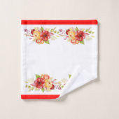 Blütenfarben Badhandtuch Set (Waschlappen)