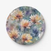 Blütenfarben Pappteller (Vorderseite)