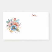 Blütenfarben Post-it Klebezettel (Vorderseite)
