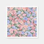Blütenfarben Serviette (Vorderseite)
