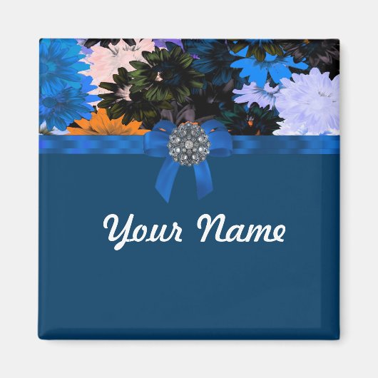 Blütenfarben und blau magnet (Vorne)