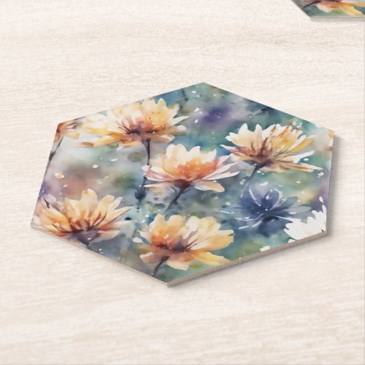 Blütenfarben Untersetzer (angewinkelt)