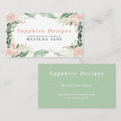 Blütenfarben-Weibchen Visitenkarte (Vorne/Hinten)