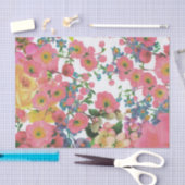 Blütenfarbene botanische Blume Seidenpapier (Handwerk)