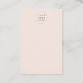 Blütenfarbene Hair Clip-Display-Karte Visitenkarte (Rückseite)