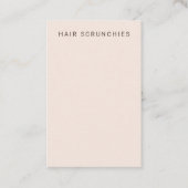 Blütenfarbene Hair Clip-Display-Karte Visitenkarte (Vorderseite)