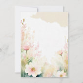 Blütenfarbene Hochzeit in hellrosa Einladung (Vorderseite)