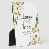 Blütenfarbene Hochzeitsfeier Fotoplatte (Seite)