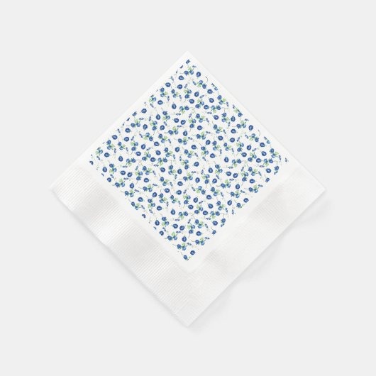 Blütenfarbene Rose Serviette (Ecke)