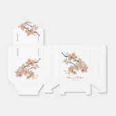 Blütenfarbene, weiche, orange-rosa Frühlingsblüten Geschenkschachtel (Ungefaltet)