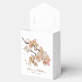 Blütenfarbene, weiche, orange-rosa Frühlingsblüten Geschenkschachtel (Geöffnet)