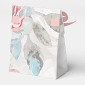 Blütenfarbene Wildblume Rose Hochzeit Geschenkschachtel (Rückseite)