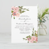 Blütenfarbener Duft und Probe Abendessen Einladung (Stehend Vorderseite)