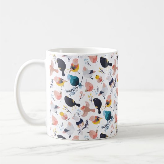 Blütenfarbenes botanisches Paradies Kaffeetasse (Links)