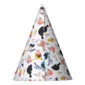 Blütenfarbenes botanisches Paradies Partyhütchen (Rückseite)