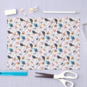 Blütenfarbenes botanisches Paradies Seidenpapier (Handwerk)