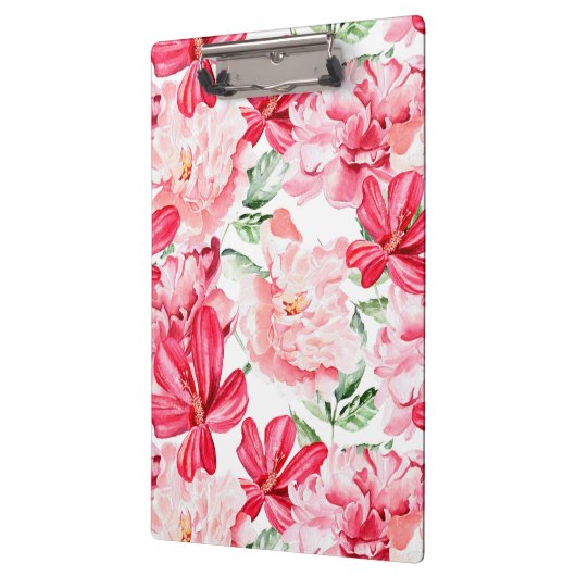 Blütenfarbenes Muster Klemmbrett (Links)