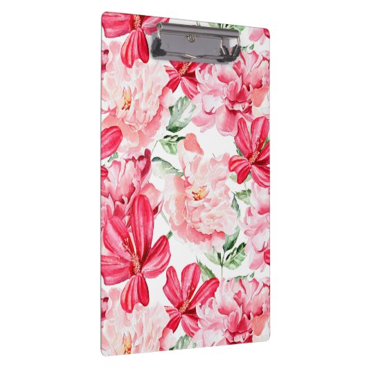 Blütenfarbenes Muster Klemmbrett (Rechts)