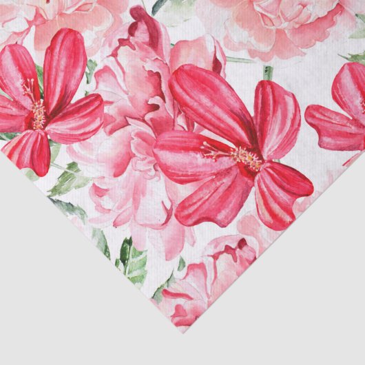 Blütenfarbenes Muster Seidenpapier (Ausschnitt)