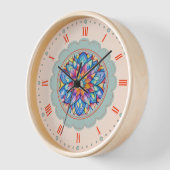 Blütenfarbige Blume Uhr (Winkel)