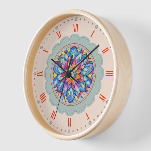 Blütenfarbige Blume Uhr (Winkel)