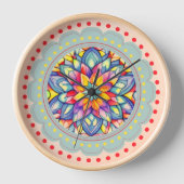 Blütenfarbige Blume Uhr (Vorderseite)