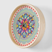 Blütenfarbige Blume Uhr (Winkel)