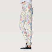 Blütenfarbiger Blumenprint Leggings (Links)
