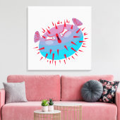 Blütenfisch Leinwanddruck (Insitu (Wohnzimmer))