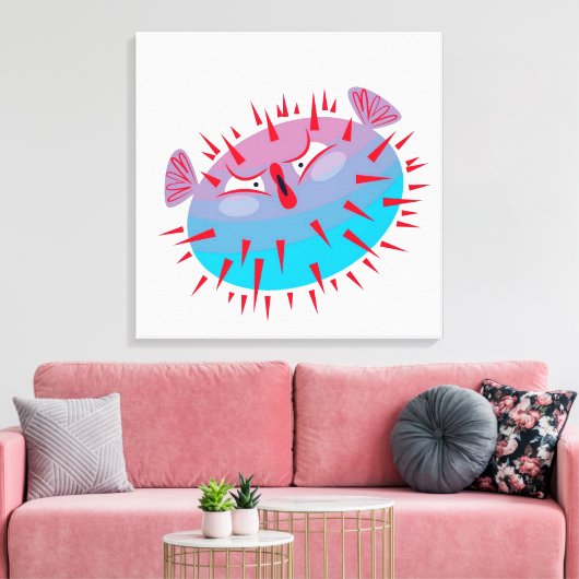 Blütenfisch Leinwanddruck (Insitu (Wohnzimmer))