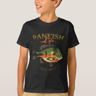 Blütenfisch Panfish Life Est 2021 Fischfang T-Shirt