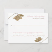 Blütenfloral A6 RSVP-Karte RSVP Karte (Rückseite)