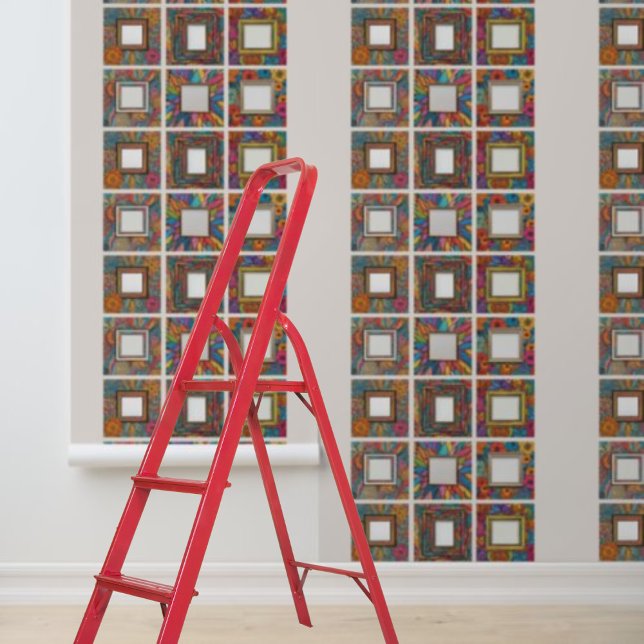 Blütenfreunde und Blumenfreunde Foto-Galerie Peel  Tapete (Peel and Stick floral friends family photo gallery Wallpaper
)