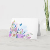 Blütenfrische Sommerblüte Karte (Rückseite)