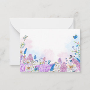 Blütenfrische Sommerblüte Mitteilungskarte