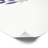 Blütenfuchs personalisiert poster (Ecke)