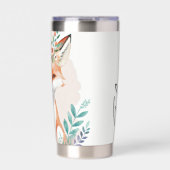 Blütenfuchs personalisiert thermobecher (Vorderseite)