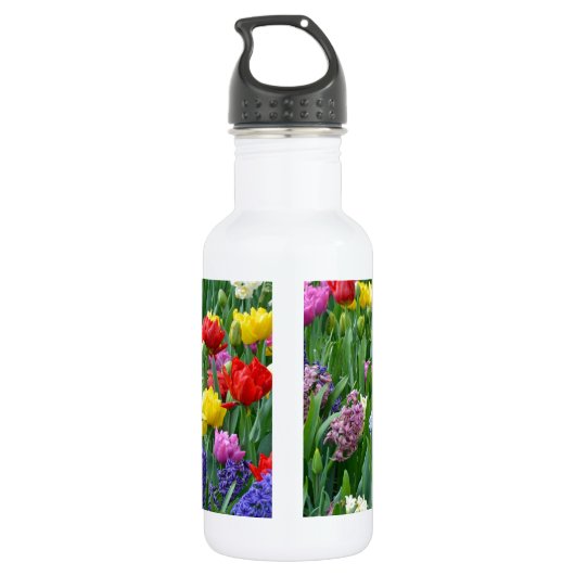 Blütengarten Edelstahlflasche (Rückseite)