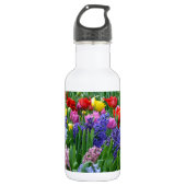 Blütengarten Edelstahlflasche (Vorderseite)