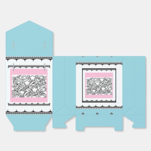 Blütengarten Geschenkschachtel (Ungefaltet)