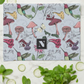 Blütengarten Hummingbird Light Blue Geschirrtuch (Gefaltet)