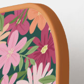 Blütengarten Individuelle Name Pickleball Schläger (Linke Seite)