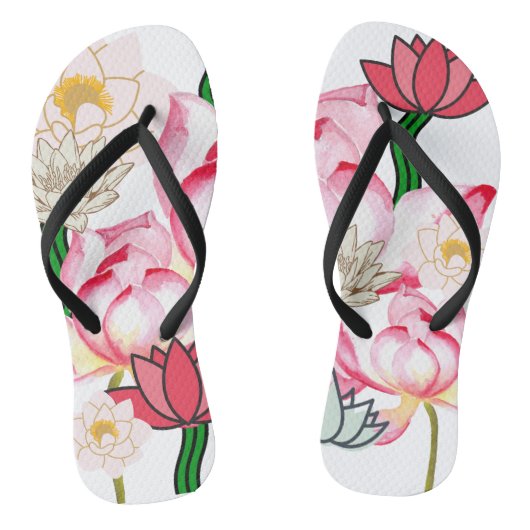 Blütengarten Mikitiez lotus Rose Badesandalen (Fußbett)