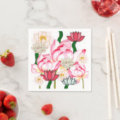 Blütengarten Mikitiez lotus Rose Serviette (Beispiel)